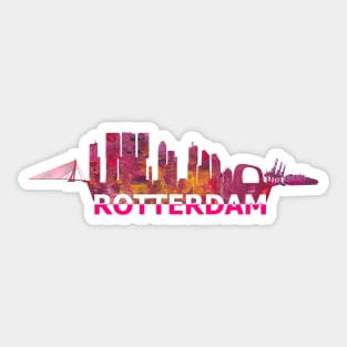 Rotterdam Skyline Sticker